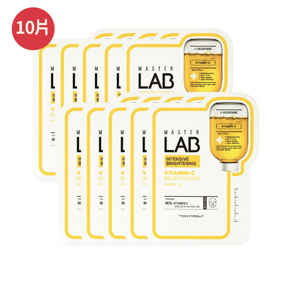 TONYMOLY Master Lab Vitamin-C プランエス　基本脂肪 MASTER LAB MASK SHEET - Vitamin C (10 pcs) | TONYMOLY